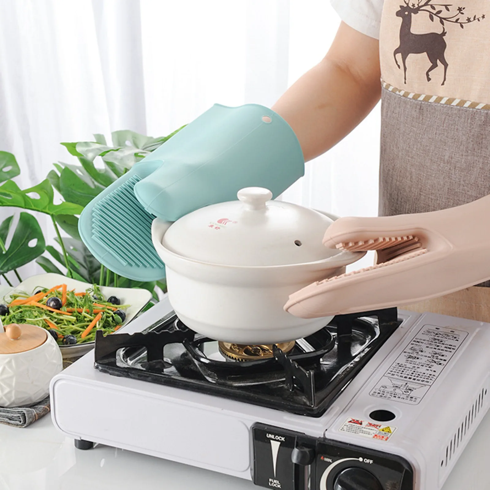 1/2Pcs Long Thickened Oven Glo - đánh giá và giá Heat Resistant Glove
