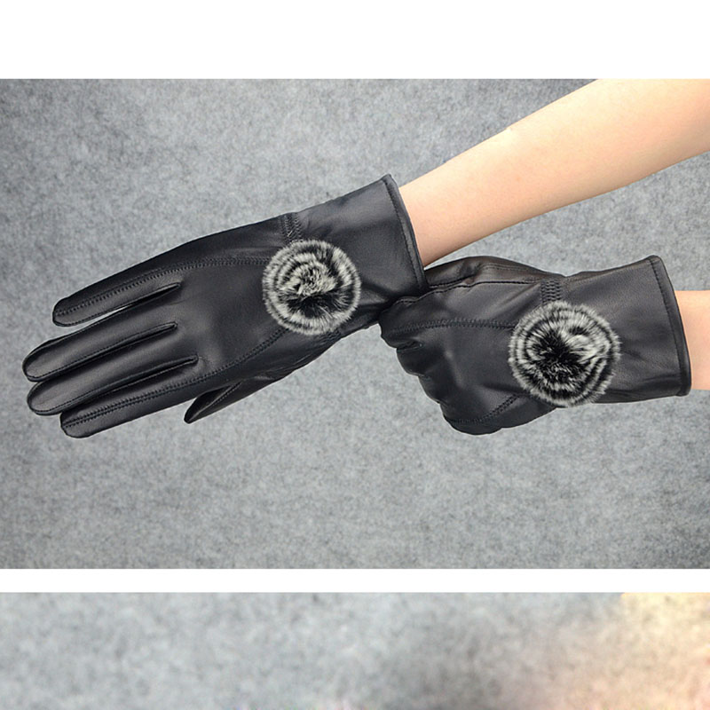 Phụ Nữ Mùa Đông Chính Hãng Da  - đánh giá và giá Wool Glove Lined