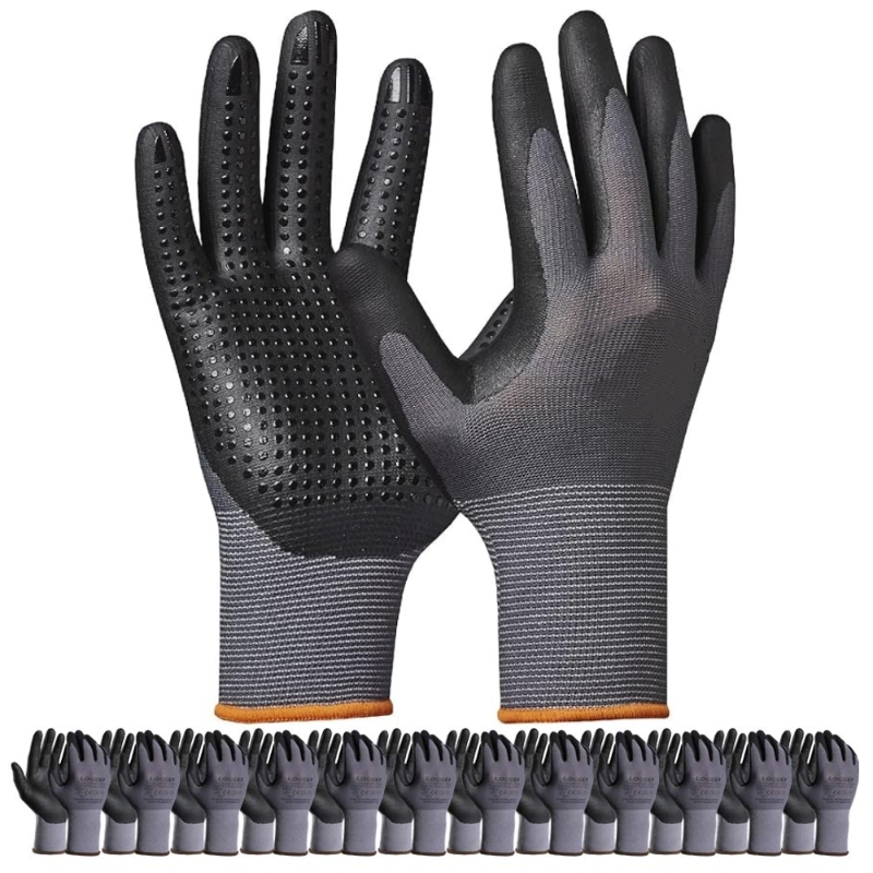 Micro-Foam Nitrile Coated Safe - đánh giá và giá Nitrile Mechanic Glove